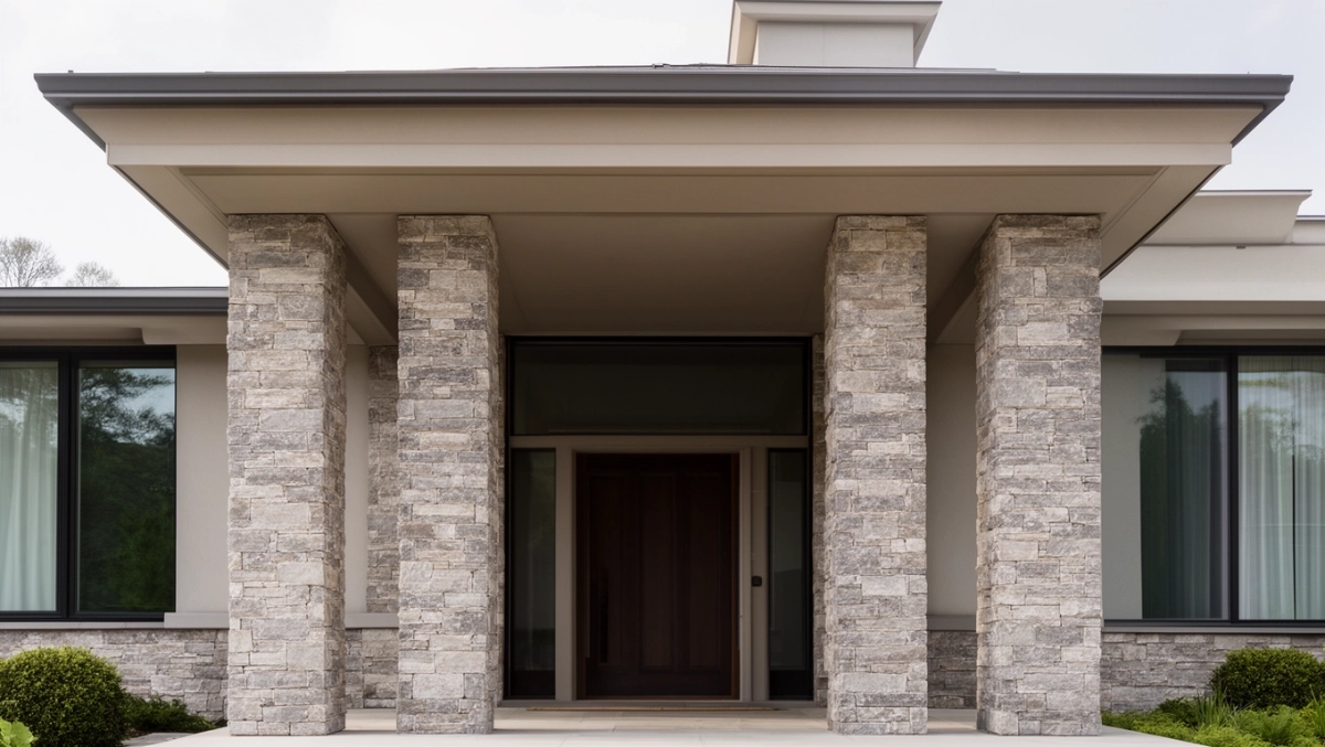 Filary przed domem wykończenie