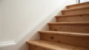 Wykończenie schodów przy ścianie