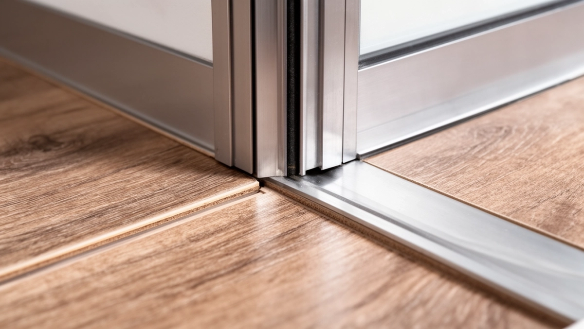 Wykończenie paneli przy futrynie metalowej