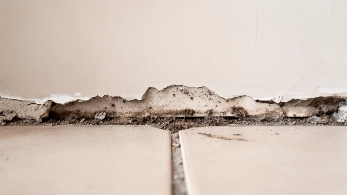 Wykończenie płytek podłogowych przy ścianie