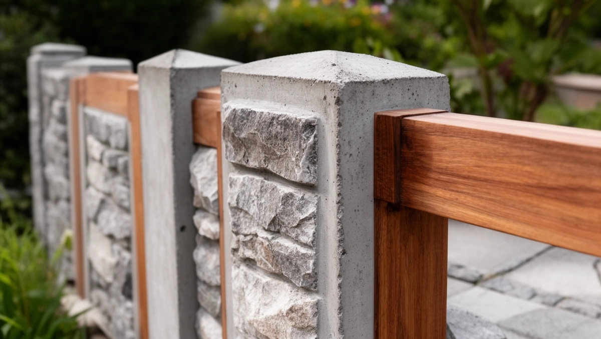 wykończenie słupów betonowych